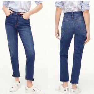 J. Crew Vintage Classic High Rise Straight Blue Jeans Medium Wash Size 29 Zip